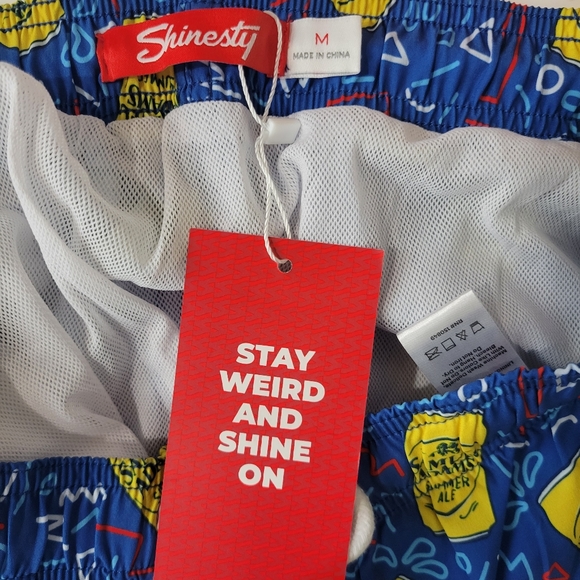 New with Tag Shinestry Samuel Adams Summer Ale Swim Shorts Size Medium - Picture 4 of 6